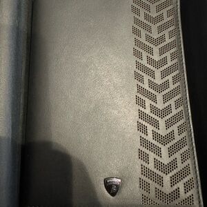 Lamborghini Racing Black Calfskin Leather Passport Holder